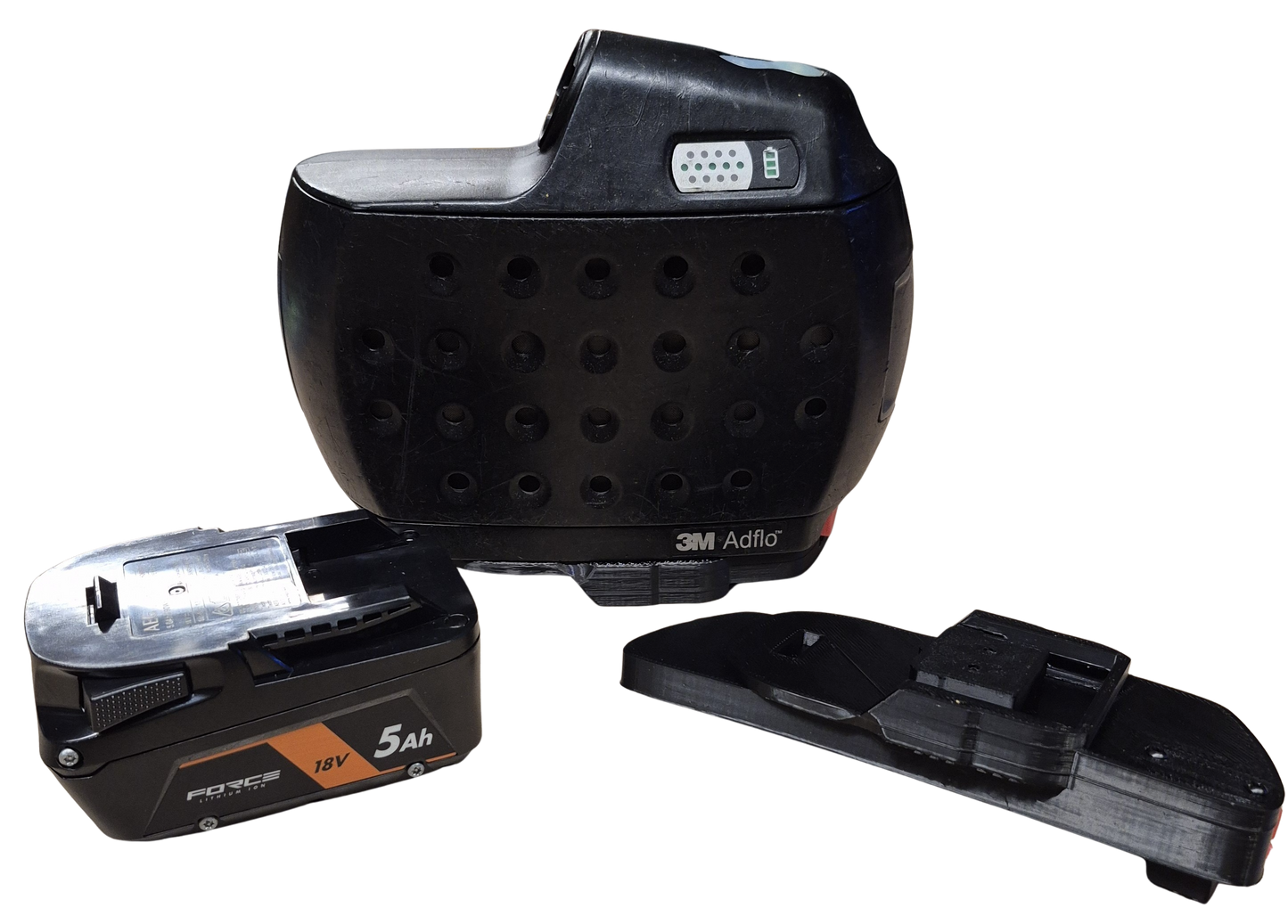 AEG® & Ridgid® compatible speedglas adflo battery adapter