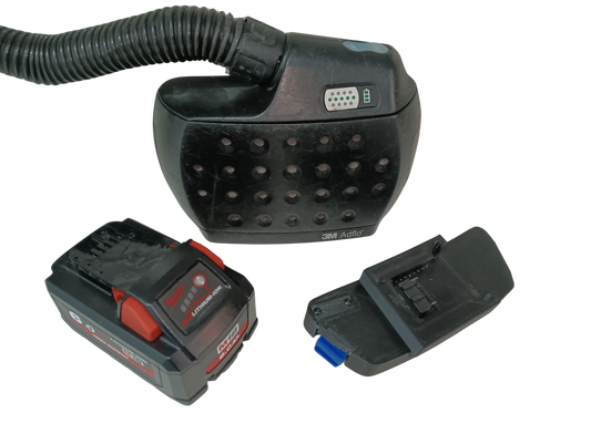 premium Milwaukee® M18 compatible speedglas adflo battery adapter