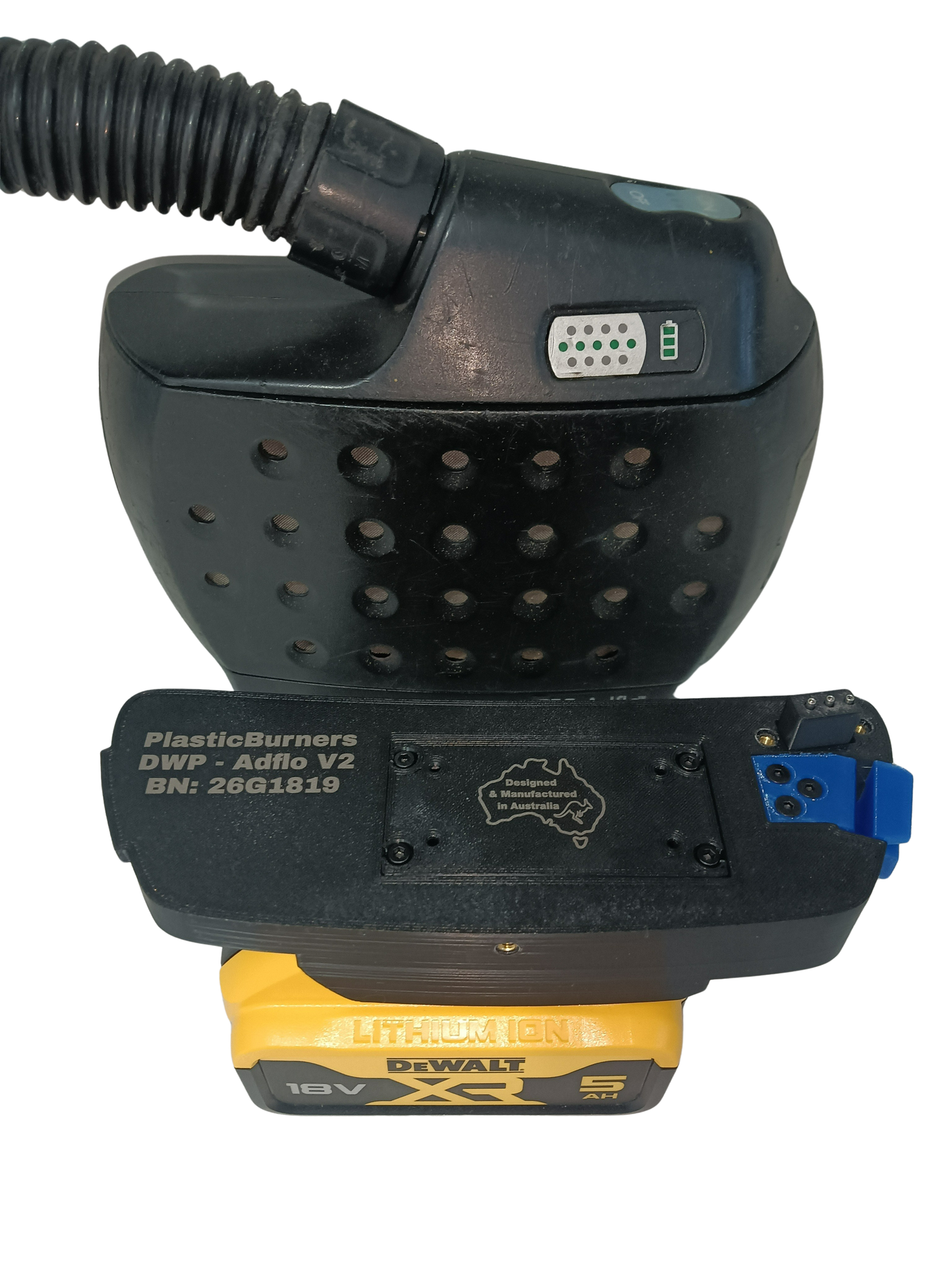 premium Dewalt® compatible speedglas adflo battery adapter v2