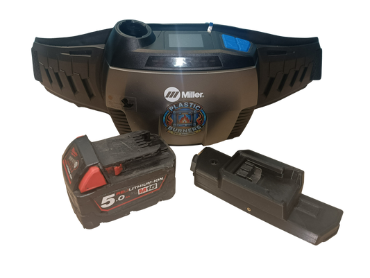 Milwaukee® M18 → Miller® PAPR2 / Vortex HDV Battery Adapter – Premium Series